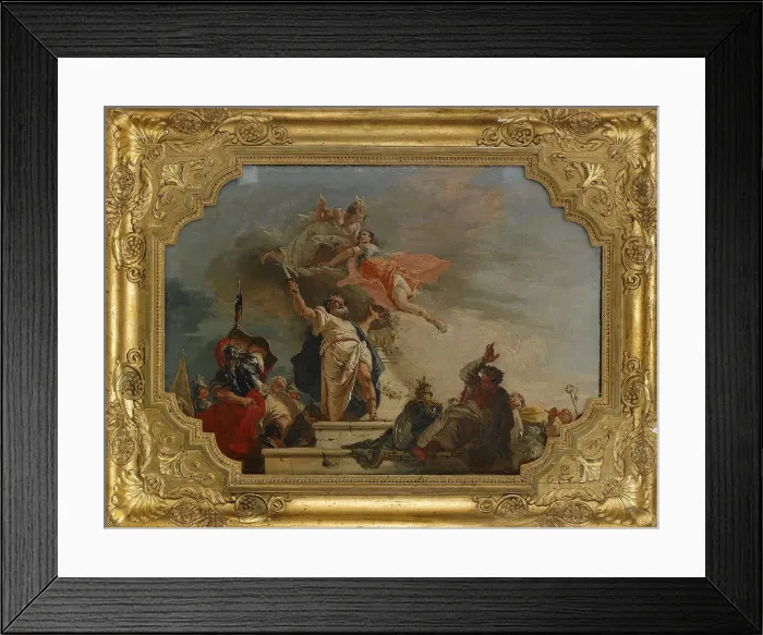 Framed Print : The Sacrifice of Iphigenia, 18th century. Artist: Fontebasso, Francesco (1709-1769) Framed Print : The Sacrifice of Iphigenia, 18th century. Artist: Fontebasso, Francesco (1709-1769)