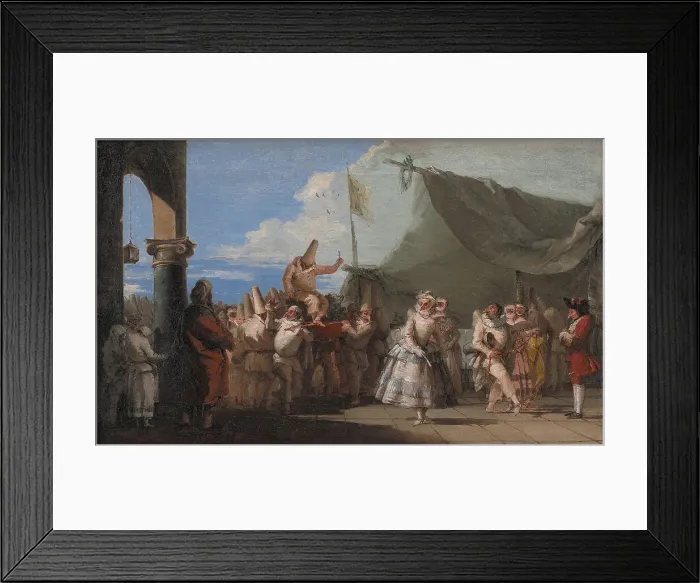 Framed Print : The Triumph of Pulcinella, 1760-1770. Artist: Tiepolo, Giandomenico (1727-1804) Framed Print : The Triumph of Pulcinella, 1760-1770. Artist: Tiepolo, Giandomenico (1727-1804)