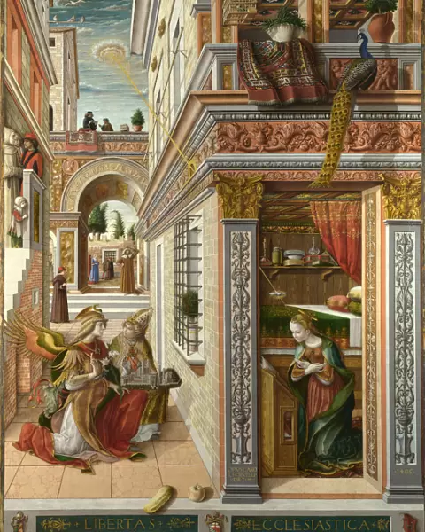 The Annunciation, with Saint Emidius, 1486. Artist: Crivelli, Carlo (c. 1435-c. 1495)