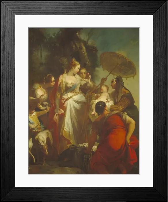 Framed Print : The Finding of Moses, 1730s. Artist: Crosato, Giovanni Battista (c. 1697-1758) Framed Print : The Finding of Moses, 1730s. Artist: Crosato, Giovanni Battista (c. 1697-1758)