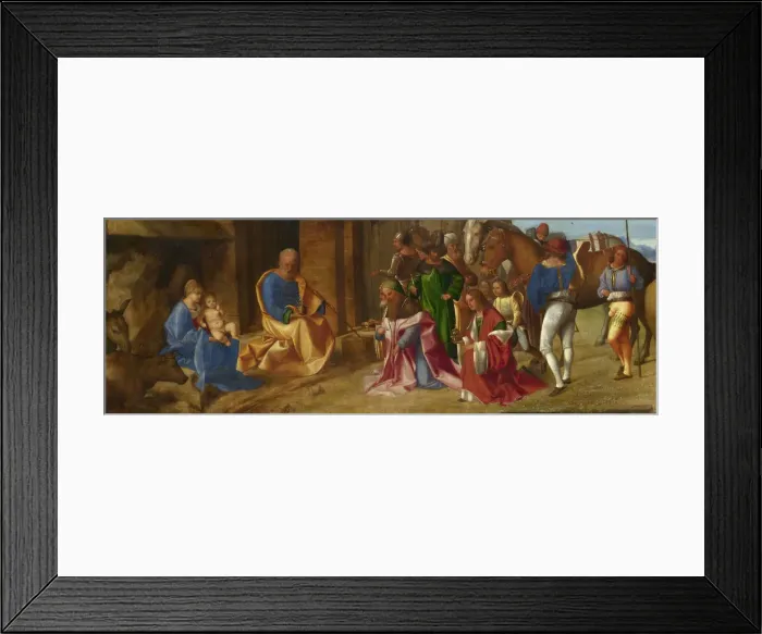 Framed Print : The Adoration of the Magi, c. 1504. Artist: Giorgione (1476-1510) Framed Print : The Adoration of the Magi, c. 1504. Artist: Giorgione (1476-1510)