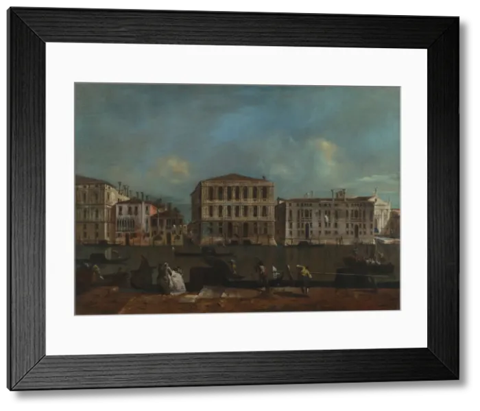 Framed Print : Venice. The Grand Canal with Palazzo Pesaro, 1755-1760. Artist: Guardi, Francesco (1712-1793) Framed Print : Venice. The Grand Canal with Palazzo Pesaro, 1755-1760. Artist: Guardi, Francesco (1712-1793)
