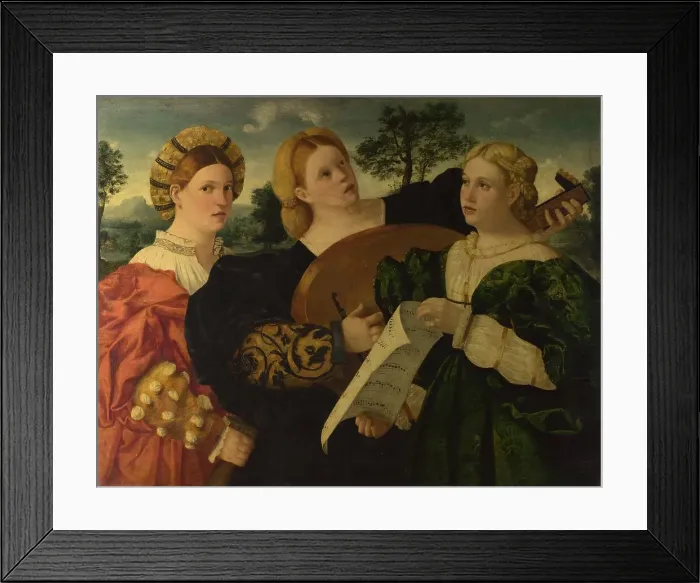 Framed Print : A Concert, c. 1525. Artist: Italian master Framed Print : A Concert, c. 1525. Artist: Italian master