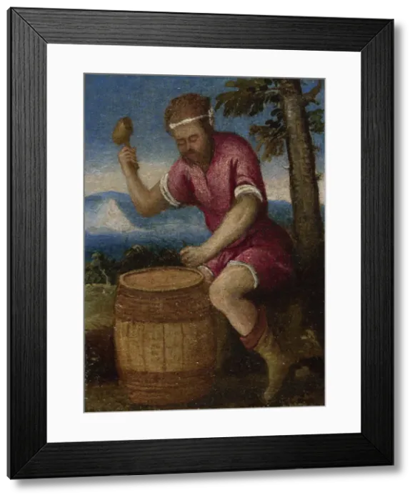 Framed Print : The Labours of the Months: April, c. 1580. Artist: Italian master Framed Print : The Labours of the Months: April, c. 1580. Artist: Italian master