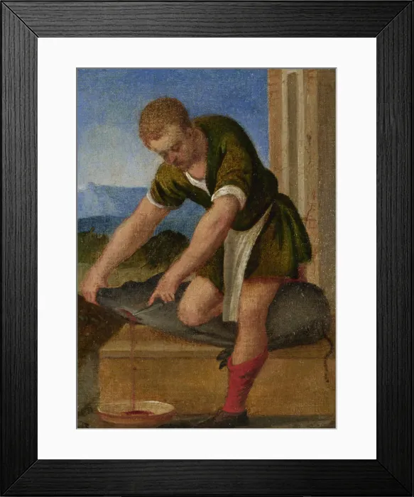 Framed Print : The Labours of the Months: December, c. 1580. Artist: Italian master Framed Print : The Labours of the Months: December, c. 1580. Artist: Italian master
