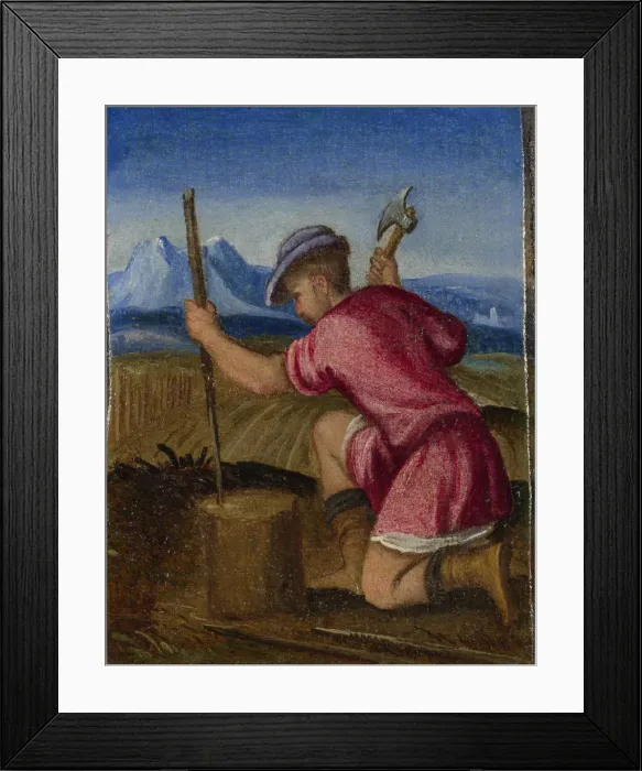 Framed Print : The Labours of the Months: February, c. 1580. Artist: Italian master Framed Print : The Labours of the Months: February, c. 1580. Artist: Italian master