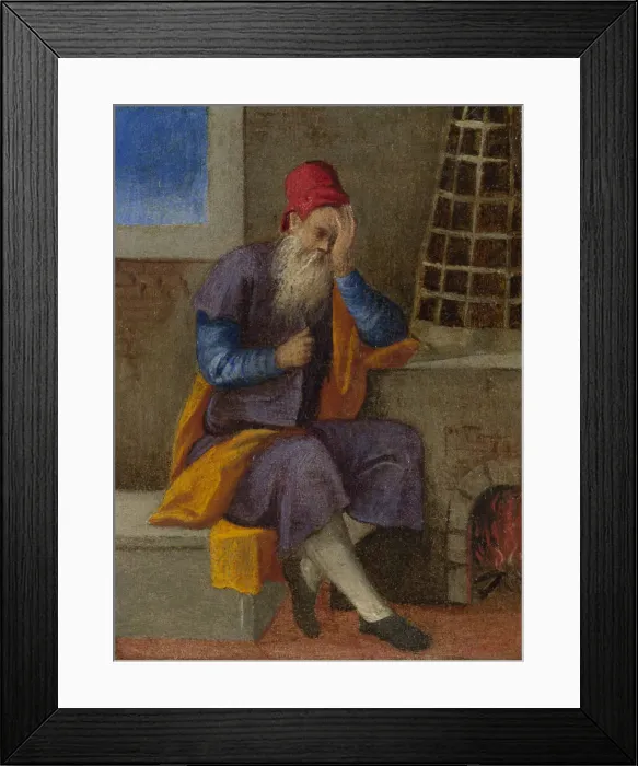 Framed Print : The Labours of the Months: January, c. 1580. Artist: Italian master Framed Print : The Labours of the Months: January, c. 1580. Artist: Italian master
