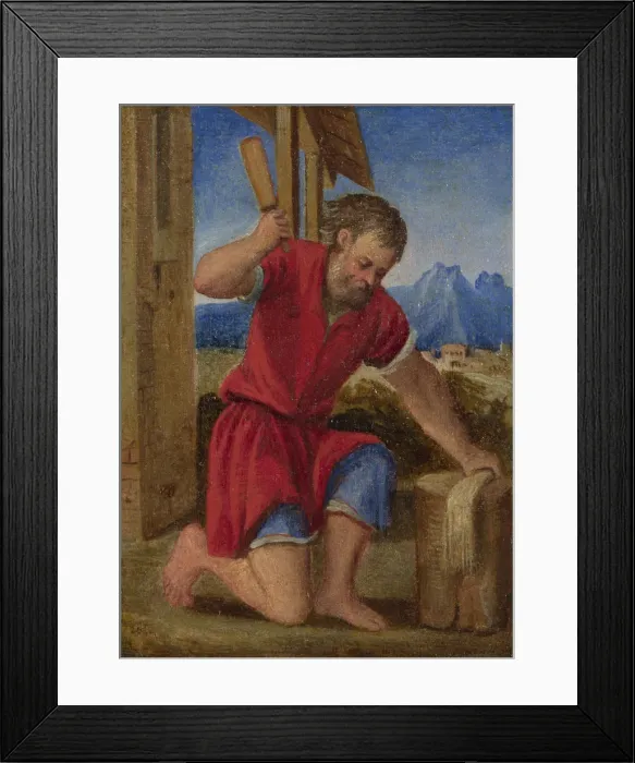 Framed Print : The Labours of the Months: July, c. 1580. Artist: Italian master Framed Print : The Labours of the Months: July, c. 1580. Artist: Italian master