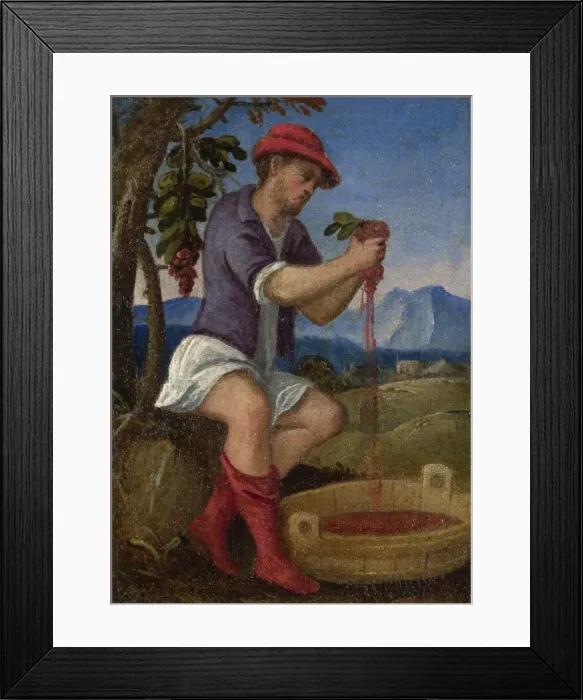 Framed Print : The Labours of the Months: September, c. 1580. Artist: Italian master Framed Print : The Labours of the Months: September, c. 1580. Artist: Italian master
