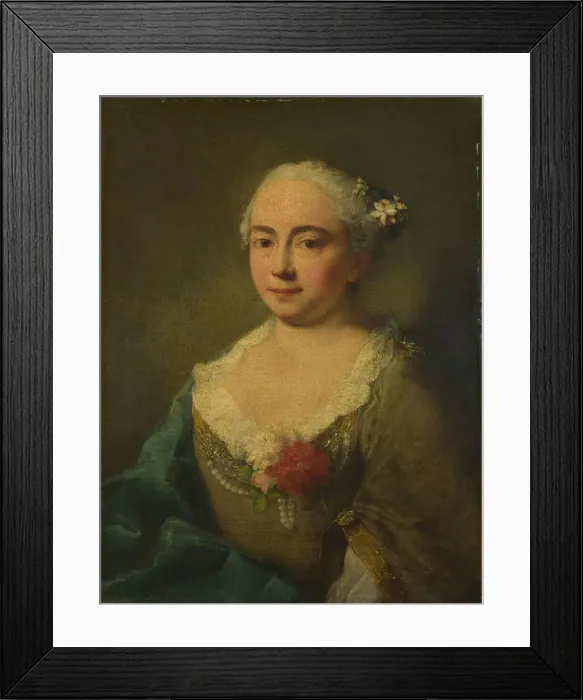 Framed Print : Caterina Penza, ca 1760. Artist: Longhi, Alessandro (1733-1813) Framed Print : Caterina Penza, ca 1760. Artist: Longhi, Alessandro (1733-1813)