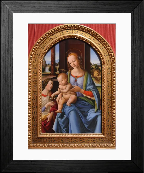 Framed Print : Madonna and Child. Artist: Lorenzo di Credi (1459-1537) Framed Print : Madonna and Child. Artist: Lorenzo di Credi (1459-1537)