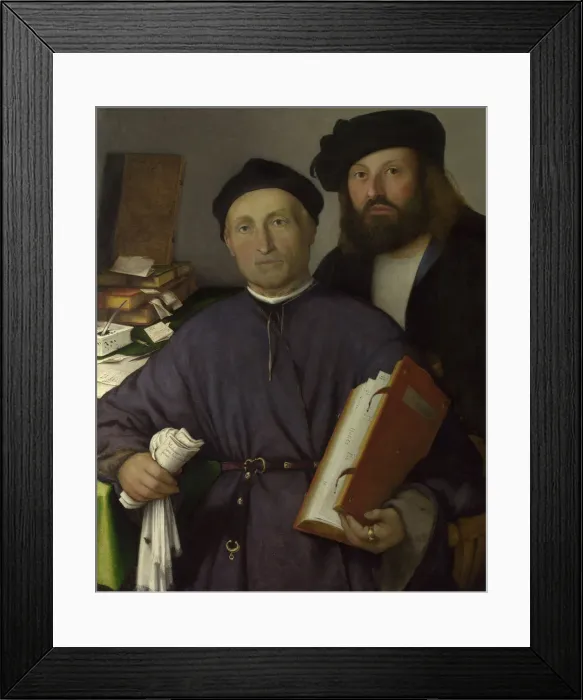 Framed Print : The Physician Giovanni Agostino della Torre and his Son, Niccolo, ca 1515. Artist: Lotto, Lorenzo (1480-1556) Framed Print : The Physician Giovanni Agostino della Torre and his Son, Niccolo, ca 1515. Artist: Lotto, Lorenzo (1480-1556)