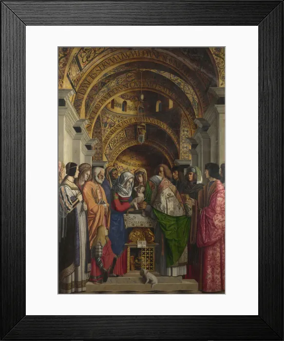 Framed Print : The Circumcision, 1500. Artist: Marziale, Marco (active 1492-1507) Framed Print : The Circumcision, 1500. Artist: Marziale, Marco (active 1492-1507)