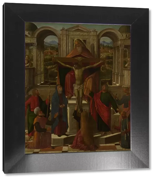 Symbolic Representation of the Crucifixion, c. 1492. Artist: Mansueti, Giovanni di Niccolo (c. 1465-1527)