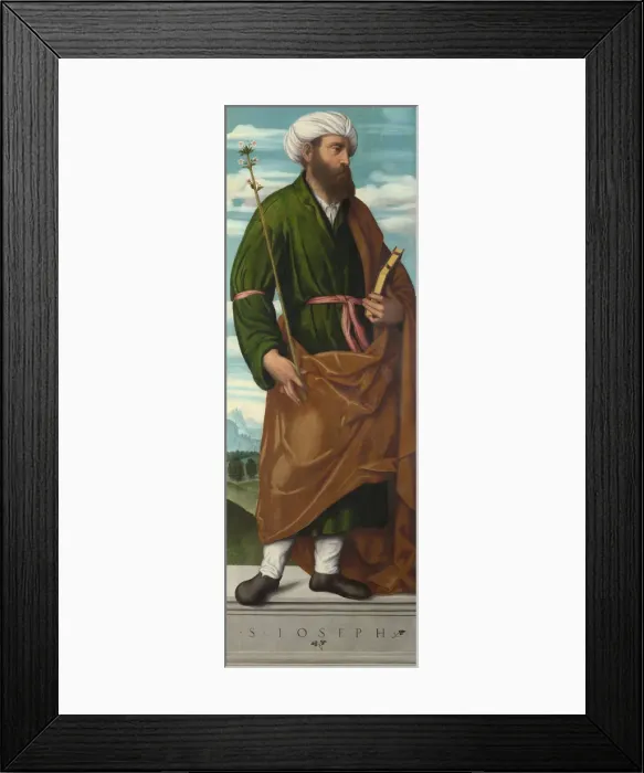 Framed Print : Saint Joseph, c. 1540. Artist: Moretto da Brescia (ca 1498 - 1554) Framed Print : Saint Joseph, c. 1540. Artist: Moretto da Brescia (ca 1498 - 1554)