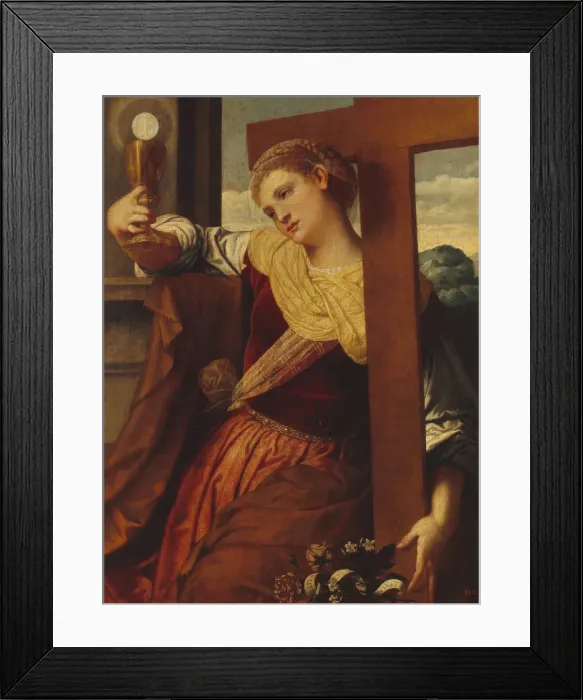 Framed Print : The Allegory of Faith. Artist: Moretto da Brescia (ca 1498 - 1554) Framed Print : The Allegory of Faith. Artist: Moretto da Brescia (ca 1498 - 1554)