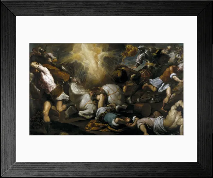 Framed Print : The Conversion of Saint Paul, 1592. Artist: Palma il Giovane, Jacopo, the Younger (1544-1628)