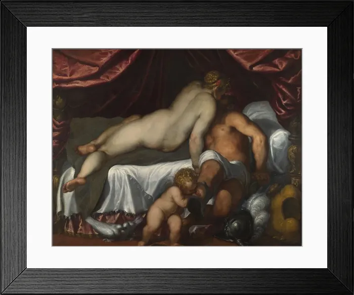 Framed Print : Mars and Venus, ca 1590. Artist: Palma il Giovane, Jacopo, the Younger (1544-1628) Framed Print : Mars and Venus, ca 1590. Artist: Palma il Giovane, Jacopo, the Younger (1544-1628)