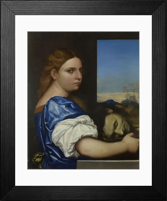 Framed Print : The Daughter of Herodias, 1510. Artist: Piombo, Sebastiano, del (1485-1547) Framed Print : The Daughter of Herodias, 1510. Artist: Piombo, Sebastiano, del (1485-1547)