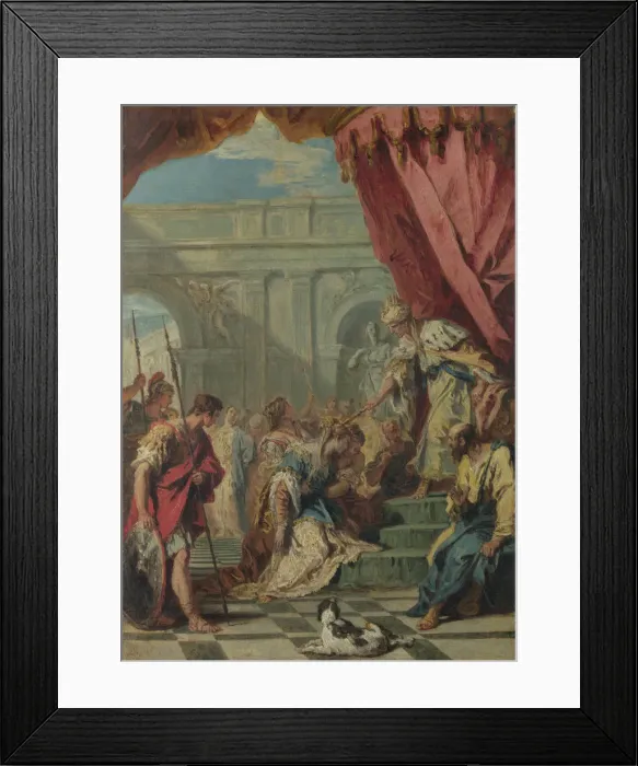 Framed Print : Esther before Ahasuerus, ca 1730. Artist: Ricci, Sebastiano (1659-1734) Framed Print : Esther before Ahasuerus, ca 1730. Artist: Ricci, Sebastiano (1659-1734)