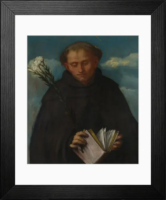 Framed Print : Saint Filippo Benizzi, ca 1524. Artist: Romanino, Gerolamo (1485 / 6-1566) Framed Print : Saint Filippo Benizzi, ca 1524. Artist: Romanino, Gerolamo (1485 / 6-1566)
