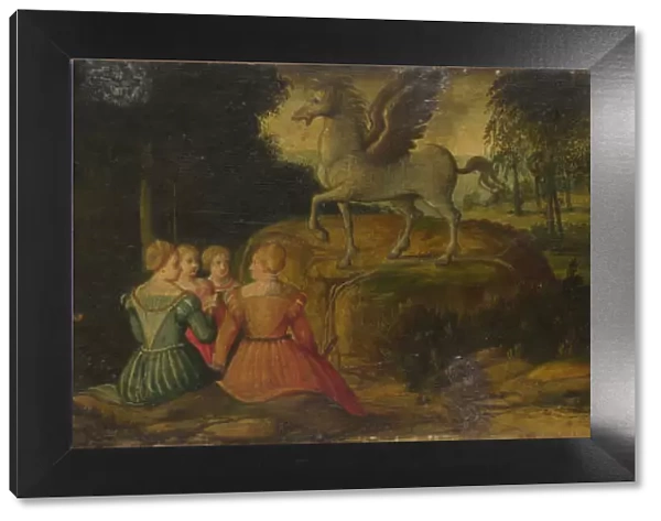 Pegasus and the Muses, c. 1540. Artist: Romanino, Gerolamo (1485  /  6-1566)