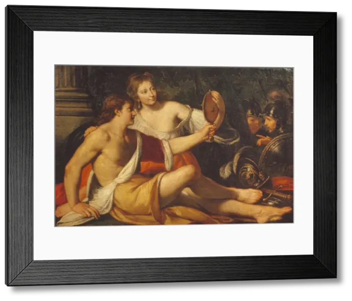 Framed Print : Rinaldo and Armida, 1640. Artist: Stroiffi, Ermanno (1616-1693) Framed Print : Rinaldo and Armida, 1640. Artist: Stroiffi, Ermanno (1616-1693)