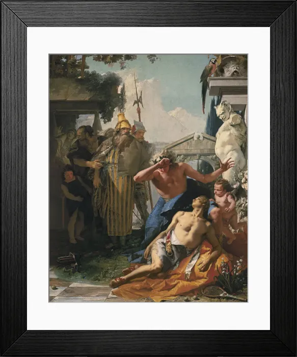 Framed Print : The Death of Hyacinthus, c. 1753. Artist: Tiepolo, Giambattista (1696-1770)