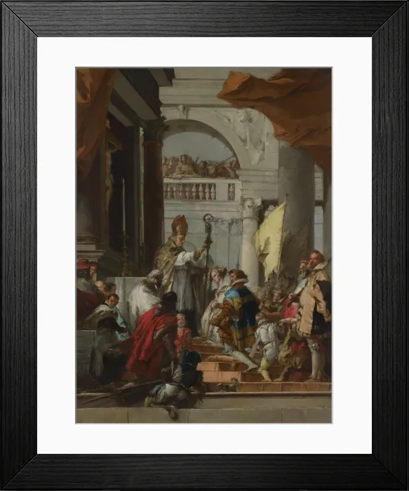 Framed Print : The Marriage of Frederick Barbarossa, c. 1753. Artist: Tiepolo, Giandomenico (1727-1804) Framed Print : The Marriage of Frederick Barbarossa, c. 1753. Artist: Tiepolo, Giandomenico (1727-1804)