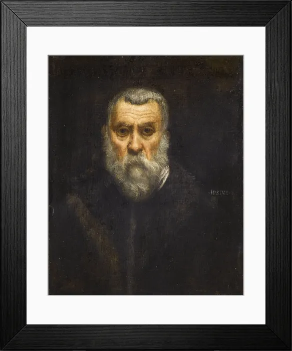 Framed Print : Self-portrait, 1588. Artist: Tintoretto, Jacopo (1518-1594) Framed Print : Self-portrait, 1588. Artist: Tintoretto, Jacopo (1518-1594)