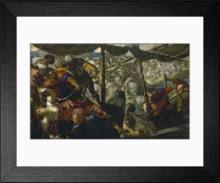 Framed Print : The Rape of Helen, 1578. Artist: Tintoretto, Jacopo (1518-1594) Framed Print : The Rape of Helen, 1578. Artist: Tintoretto, Jacopo (1518-1594)