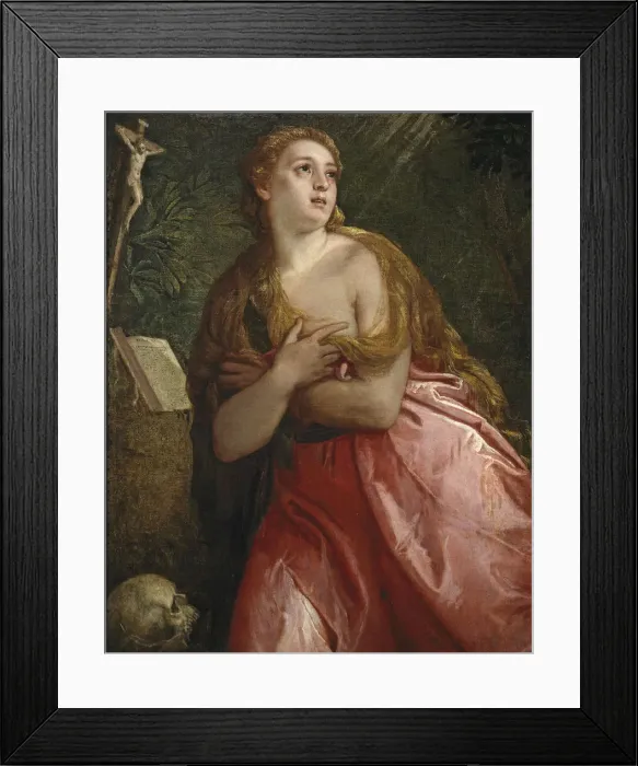 Framed Print : The Repentant Mary Magdalene, 1583. Artist: Veronese, Paolo (1528-1588) Framed Print : The Repentant Mary Magdalene, 1583. Artist: Veronese, Paolo (1528-1588)