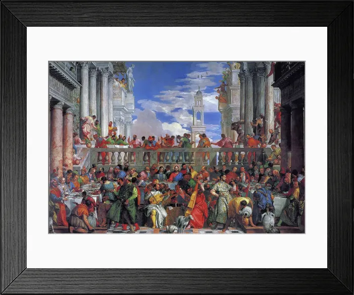 Framed Print : The Wedding Feast at Cana, 1563. Artist: Veronese, Paolo (1528-1588) Framed Print : The Wedding Feast at Cana, 1563. Artist: Veronese, Paolo (1528-1588)