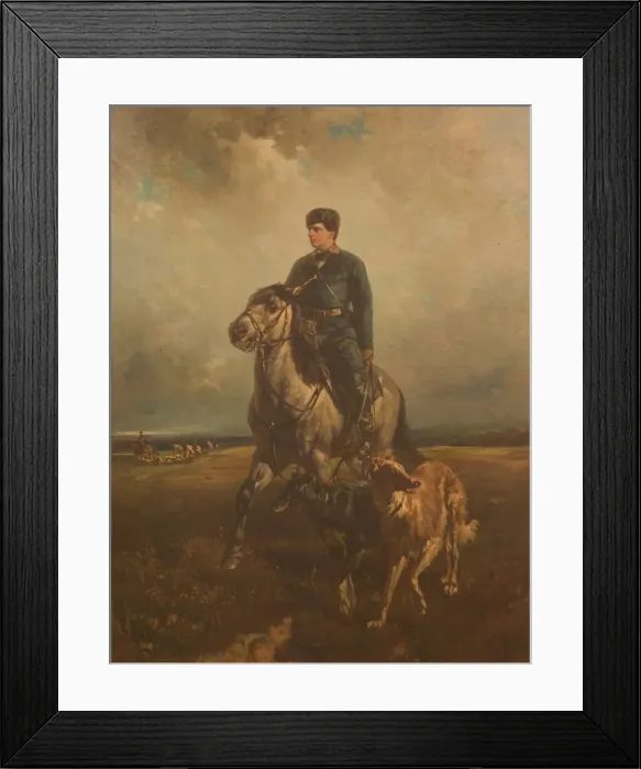 Framed Print : Grand Duke Vladimir Alexandrovich of Russia (1847-1909) On The Hunt, 1890s. Artist: Frenz, Rudolf Ferdinandovich (1831-1918) Framed Print : Grand Duke Vladimir Alexandrovich of Russia (1847-1909) On The Hunt, 1890s. Artist: Frenz, Rudolf Ferdinandovich (1831-1918)