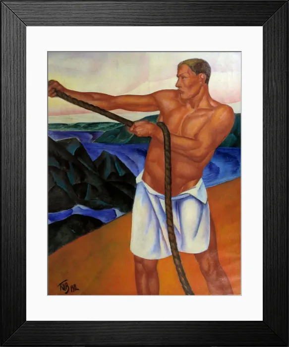 Framed Print : The Worker, 1912. Artist: Petrov-Vodkin, Kuzma Sergeyevich (1878-1939)