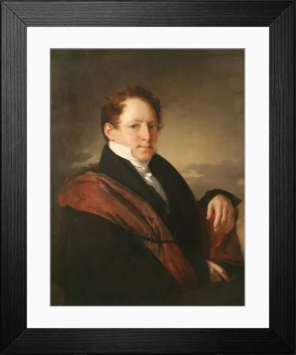 Framed Print : Portrait of Stepan Dmitriyevich Nechayev (1792-1860), 1830. Artist: Tropinin, Vasili Andreyevich (1776-1857) Framed Print : Portrait of Stepan Dmitriyevich Nechayev (1792-1860), 1830. Artist: Tropinin, Vasili Andreyevich (1776-1857)