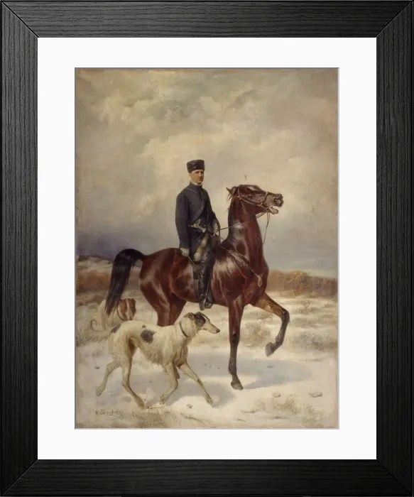 Framed Print : The Hunter. Artist: Sverchkov, Nikolai Yegorovich (1817-1898) Framed Print : The Hunter. Artist: Sverchkov, Nikolai Yegorovich (1817-1898)