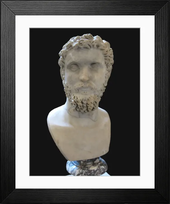 Framed Print : Bust of Septimius Severus, 3rd cen. AD. Artist: Art of Ancient Rome, Classical sculpture Framed Print : Bust of Septimius Severus, 3rd cen. AD. Artist: Art of Ancient Rome, Classical sculpture