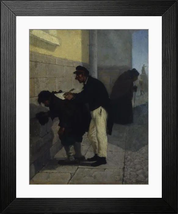 Framed Print : Attorney at law, 1867. Artist: Solomatkin, Leonid Ivanovich (1837-1883) Framed Print : Attorney at law, 1867. Artist: Solomatkin, Leonid Ivanovich (1837-1883)
