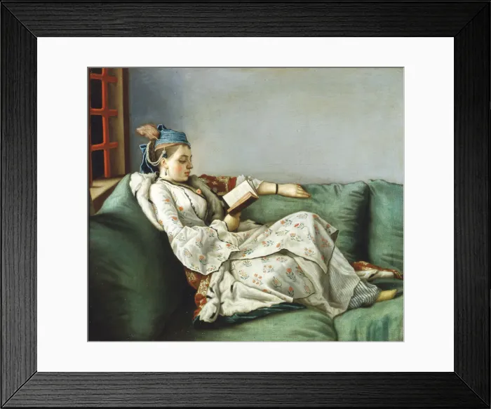 Framed Print : Portrait of Maria Adelaide of France in Turkish Dress, 1753. Artist: Liotard, Jean-Etienne (1702-1789) Framed Print : Portrait of Maria Adelaide of France in Turkish Dress, 1753. Artist: Liotard, Jean-Etienne (1702-1789)