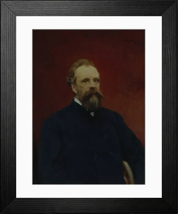 Framed Print : Portrait of Sergei Mikhailovich Tretyakov (1834-1892), 1895. Artist: Serov, Valentin Alexandrovich (1865-1911) Framed Print : Portrait of Sergei Mikhailovich Tretyakov (1834-1892), 1895. Artist: Serov, Valentin Alexandrovich (1865-1911)