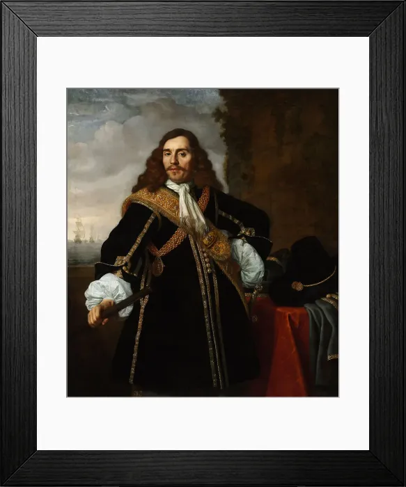 Framed Print : Portrait of Captain Gideon de Wildt, 1657. Artist: Helst, Bartholomeus van der (1613-1670) Framed Print : Portrait of Captain Gideon de Wildt, 1657. Artist: Helst, Bartholomeus van der (1613-1670)