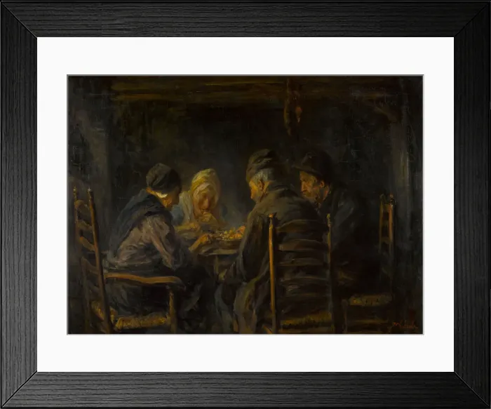 Framed Print : Potato eaters, c. 1902. Artist: Israels, Jozef (1824-1911) Framed Print : Potato eaters, c. 1902. Artist: Israels, Jozef (1824-1911)