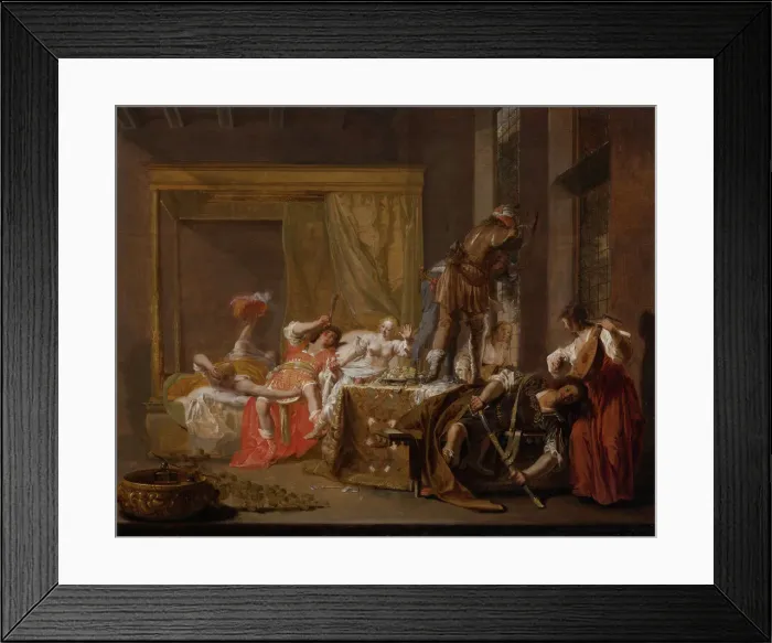Framed Print : Company in a Brothel (Messalina und Gaius Silius), 1655. Artist: Knupfer, Nicolaes (1609-1655) Framed Print : Company in a Brothel (Messalina und Gaius Silius), 1655. Artist: Knupfer, Nicolaes (1609-1655)