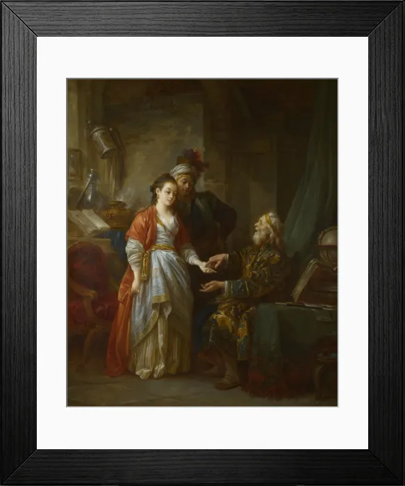 Framed Print : The Necromancer, ca 1775. Artist: Le Prince, Jean-Baptiste (1734-1781) Framed Print : The Necromancer, ca 1775. Artist: Le Prince, Jean-Baptiste (1734-1781)