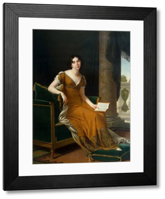 Framed Print : Portrait of Yelizaveta Demidova, Between 1800 and 1805. Artist: Lefevre, Robert (1756-1830) Framed Print : Portrait of Yelizaveta Demidova, Between 1800 and 1805. Artist: Lefevre, Robert (1756-1830)