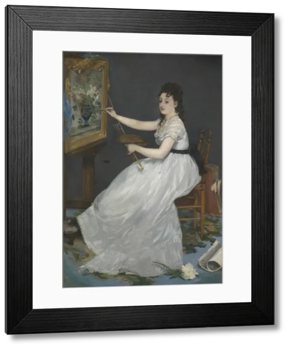 Framed Print : Eva Gonzales, 1870. Artist: Manet, Edouard (1832-1883) Framed Print : Eva Gonzales, 1870. Artist: Manet, Edouard (1832-1883)