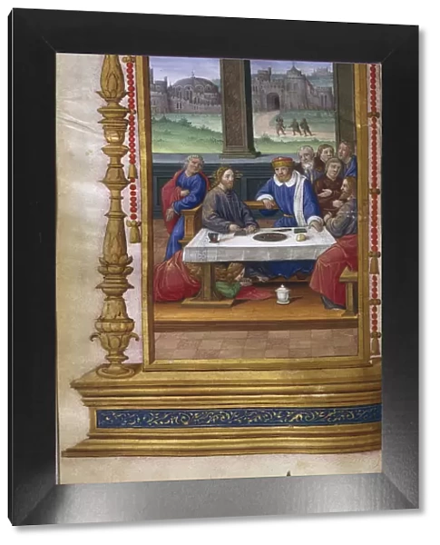 Feast in the House of Simon the Pharisee, 1500-1550. Artist: Master of Claude de France (active 1500-1550)