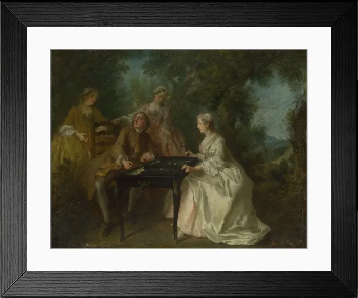 Framed Print : The Four Times of Day: Afternoon, c. 1740. Artist: Lancret, Nicolas (1690-1743) Framed Print : The Four Times of Day: Afternoon, c. 1740. Artist: Lancret, Nicolas (1690-1743)