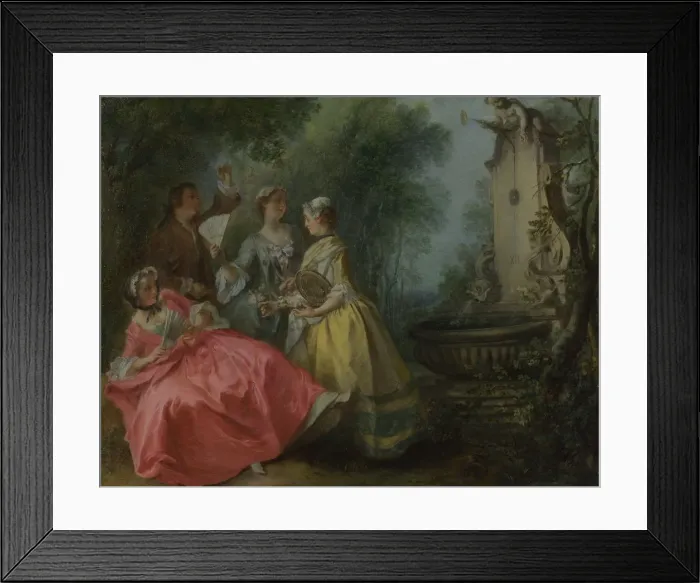 Framed Print : The Four Times of Day: Midday, c. 1740. Artist: Lancret, Nicolas (1690-1743) Framed Print : The Four Times of Day: Midday, c. 1740. Artist: Lancret, Nicolas (1690-1743)